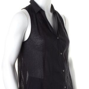 HELMUT LANG Sleeveless Button-up Blouse